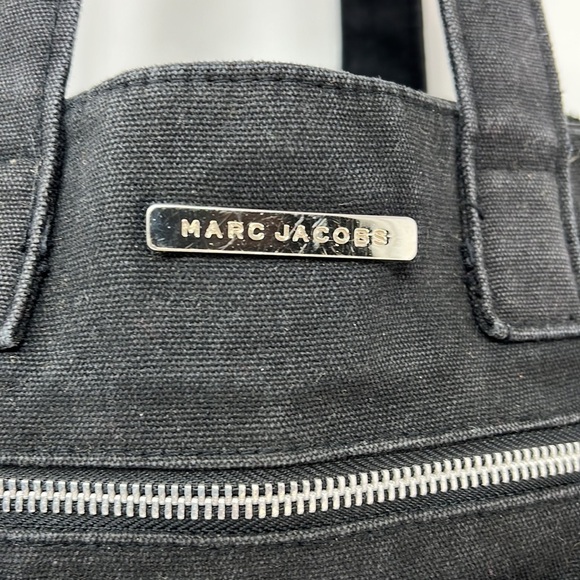 Marc Jacobs 1990’s Black Denim Cotton Shoulder Tote Bag - Picture 6 of 13